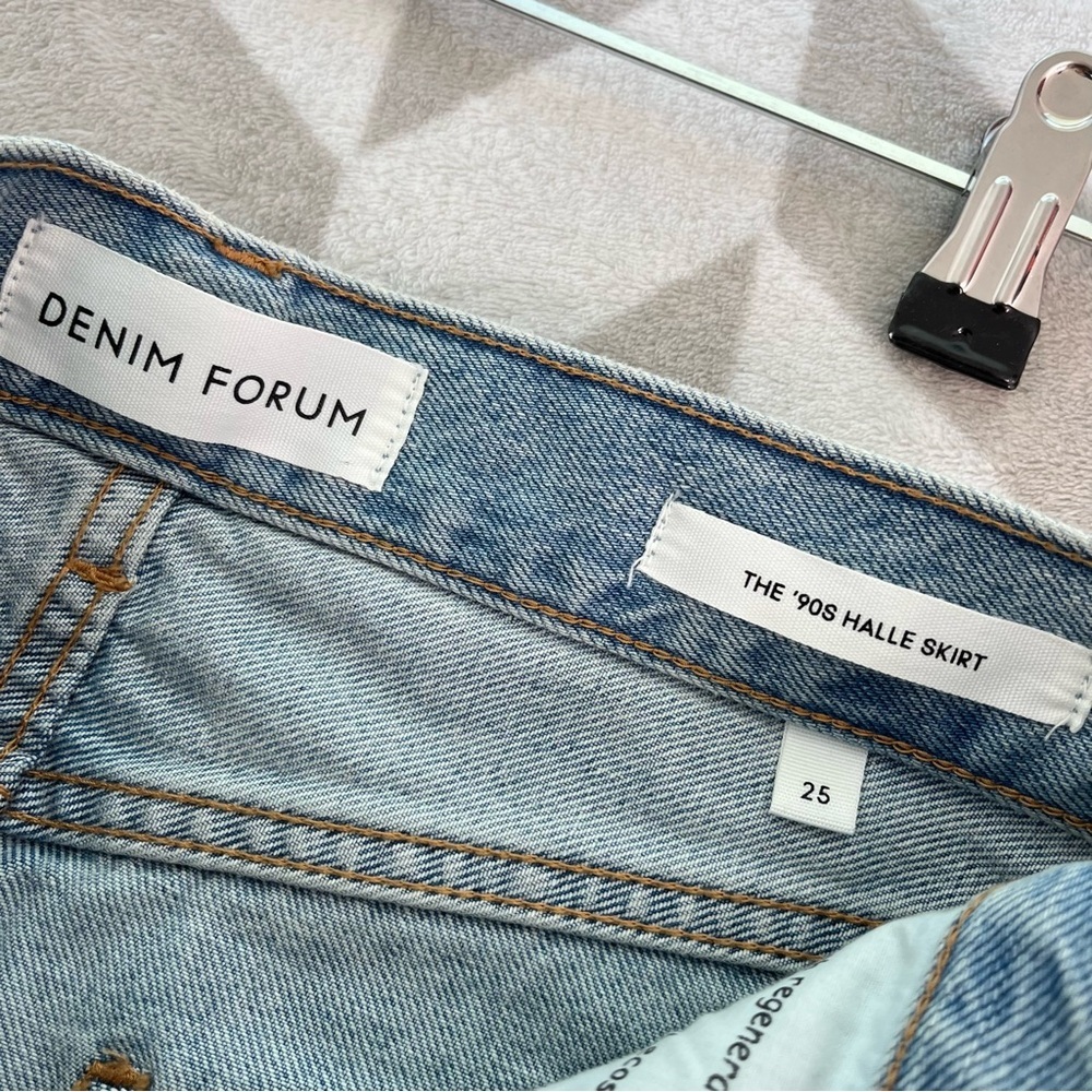 Denim Forum The 90s Halle Skirt‎ Midi length size 25 - Picture 5 of 11